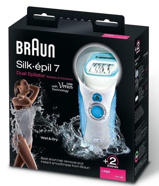 Imagén principal DEPILADORA BRAUN 7771WD SILK EPIL 7 DUAL EPILATOR RECARGABLE SECO & HUMEDO