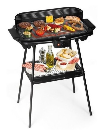 Imagén principal BARBACOA ELECTRICA PRINCESS 112247 47X28 2000W CON SOPORTE DE PIE