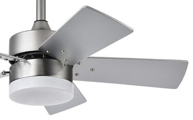 Imagén principal VENTILADOR FABRILAMP TECHO C/LUZ MARTA REF.175891533 LED 36W 41X76X76CM NIQUEL/PLATA/HAYA