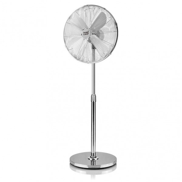 Imagén principal VENTILADOR FABRILAMP PALI SOBREMESA REF:129571020 COLOR CROMO 2 VELOCIDADES 50W.