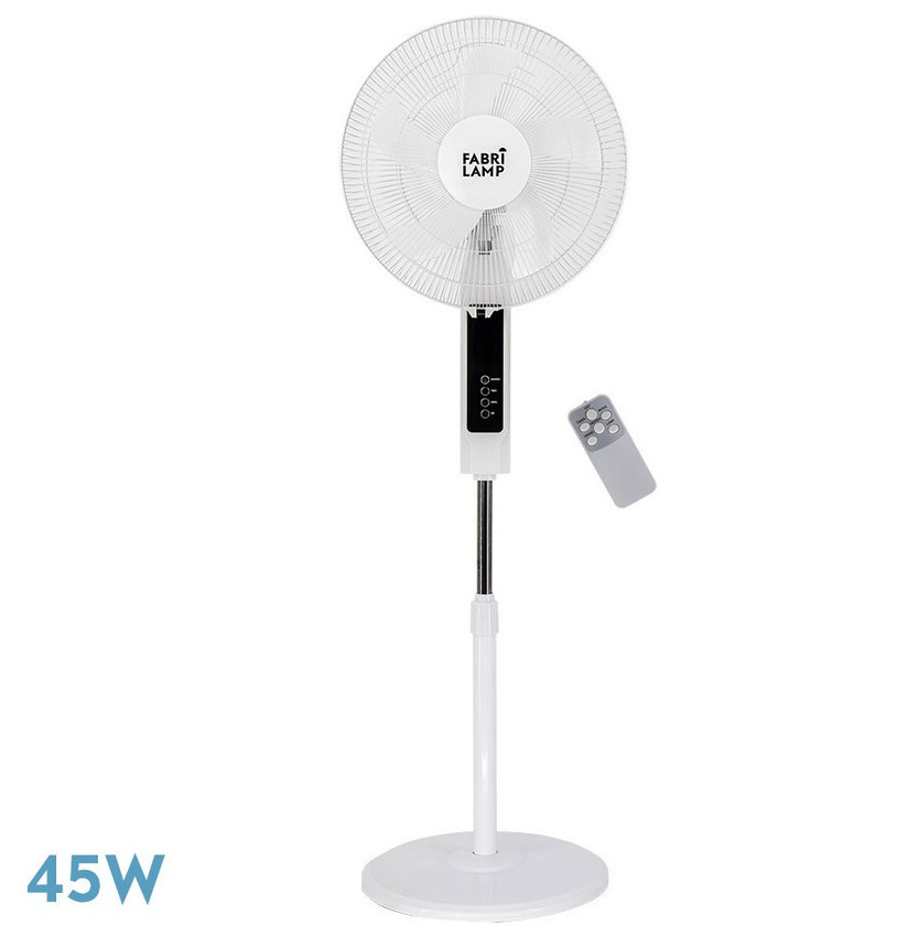 Imagén principal VENTILADOR FABRILAMP CACIMBO REF.133441001 PIE 3 VELOCIDADES 45W BLANCO