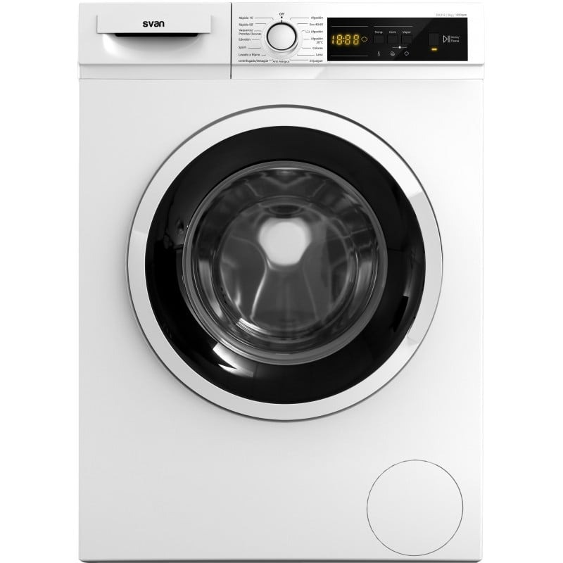 Imagén principal LAVADORA SVAN SVL912 9/KG 1000/RPM A+++/D FUNCION VAPOR DISPLAY BLANCA