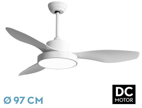 Imagén principal VENTILADOR FABRILAMP TECHO HAYATE REF.128599301 39/54X97X97CM LED 24W BLANCO